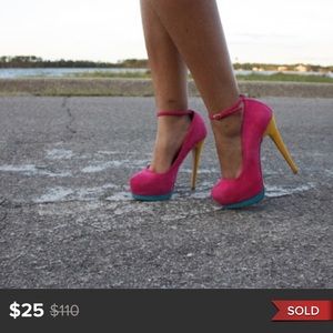 •Steve Madden• Optical Platform Pumps•